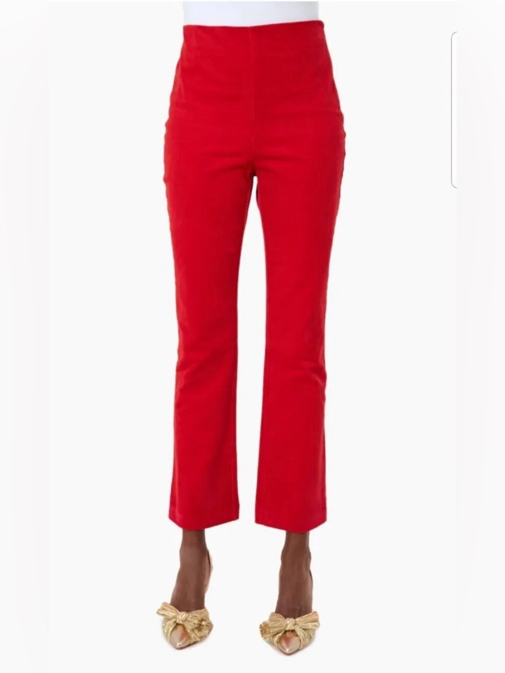 Tuckernuck Red Corduroy Ashford Pants Small Side Zip